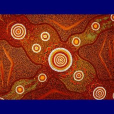 Aboriginal Art Canvas - Rd Shaw-Size:86x102cm - A